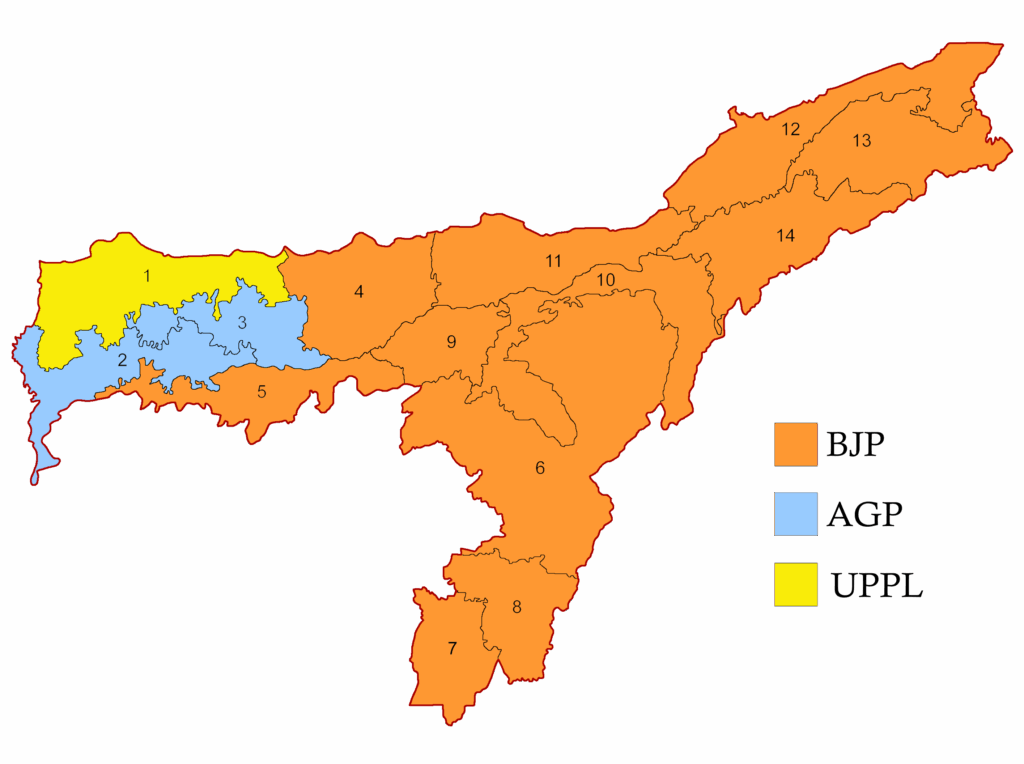 NDA poised for sweeping Assam mandate