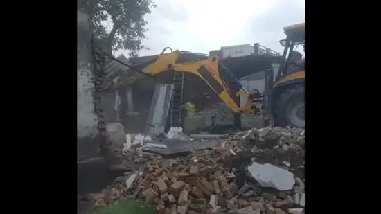 Bulldozers raze alleged illegal structures after Jaipur unrest