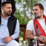 Tejashwi Yadav alleges poll rigging on return to Patna