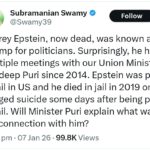 Rajya Sabha uproar over Epstein reference during address debate