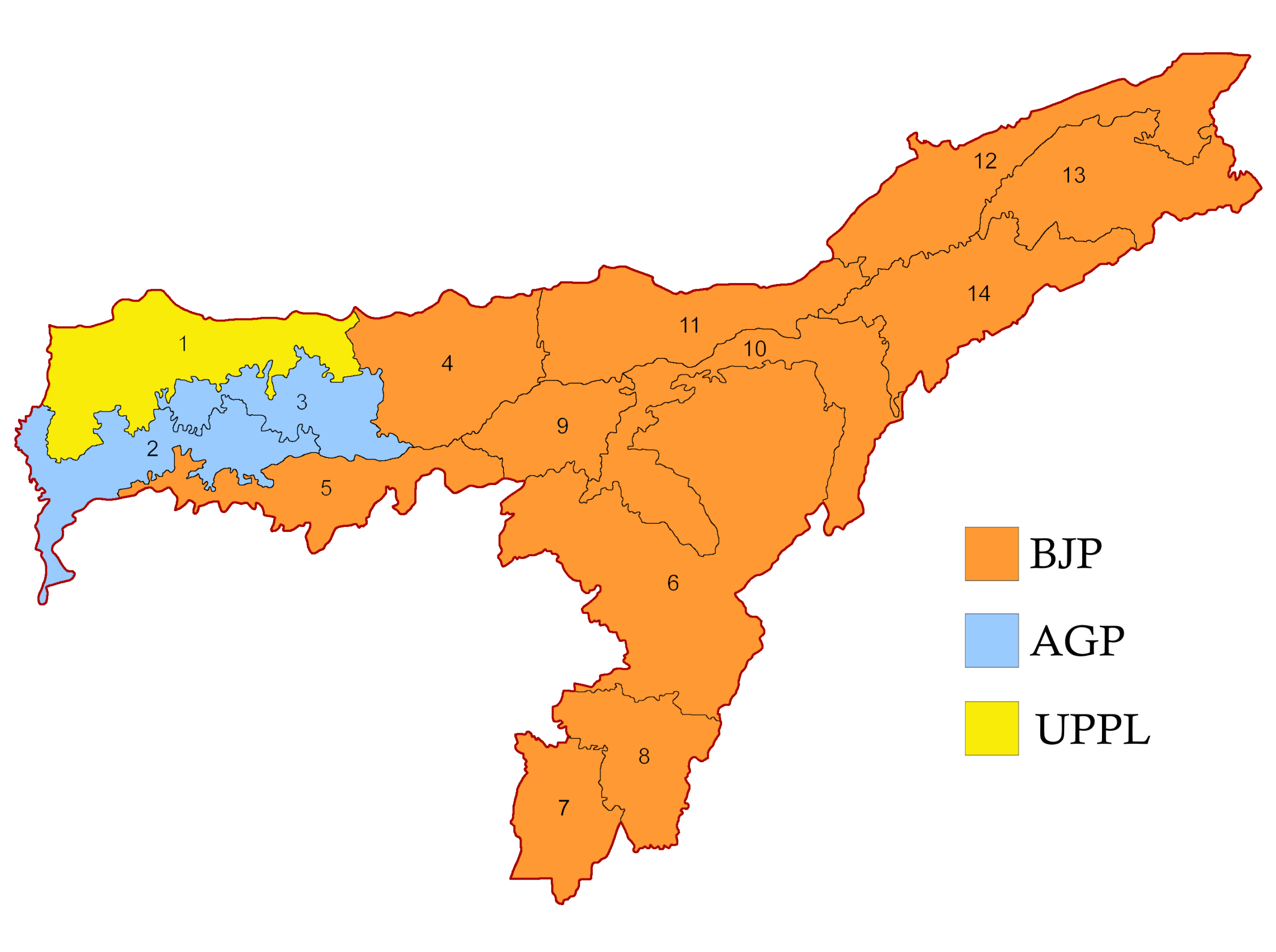 NDA poised for sweeping Assam mandate